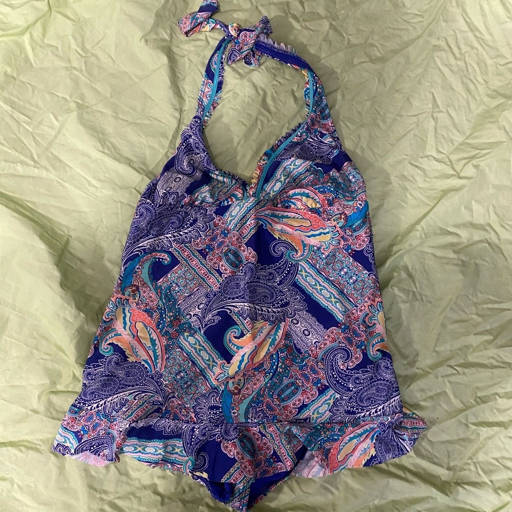 Halter swim dress size 10-12 large